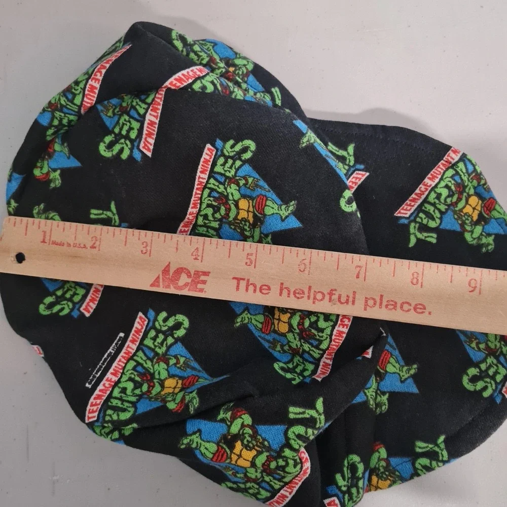 Vintage Teenage Mutant Ninja Turtles Hat Adult Raphael Painters Cap Handmade 90s